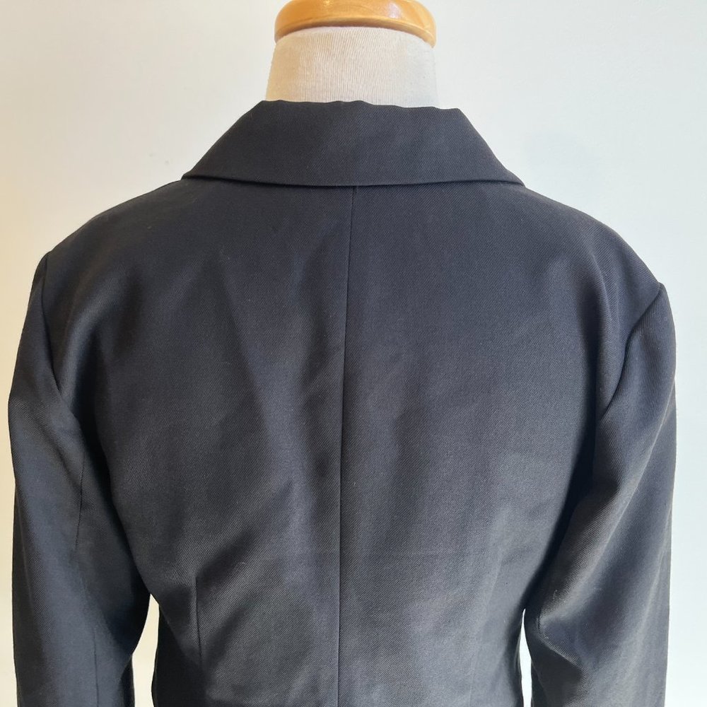 Dotti Black Tailored Button Up Long Sleeve Classic Career Jacket Size 10 - Picture 5 of 12